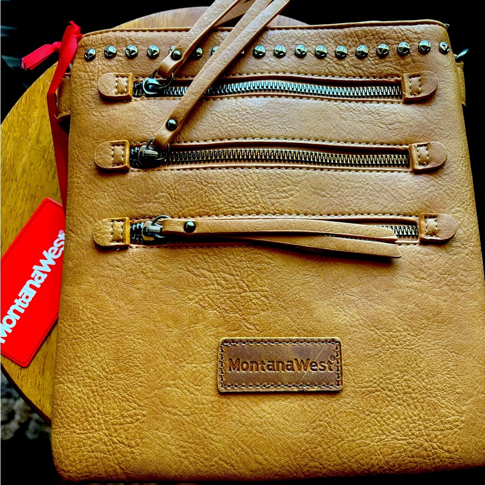 Montana West Crossbody purse multi pocket crossover side purse medium size